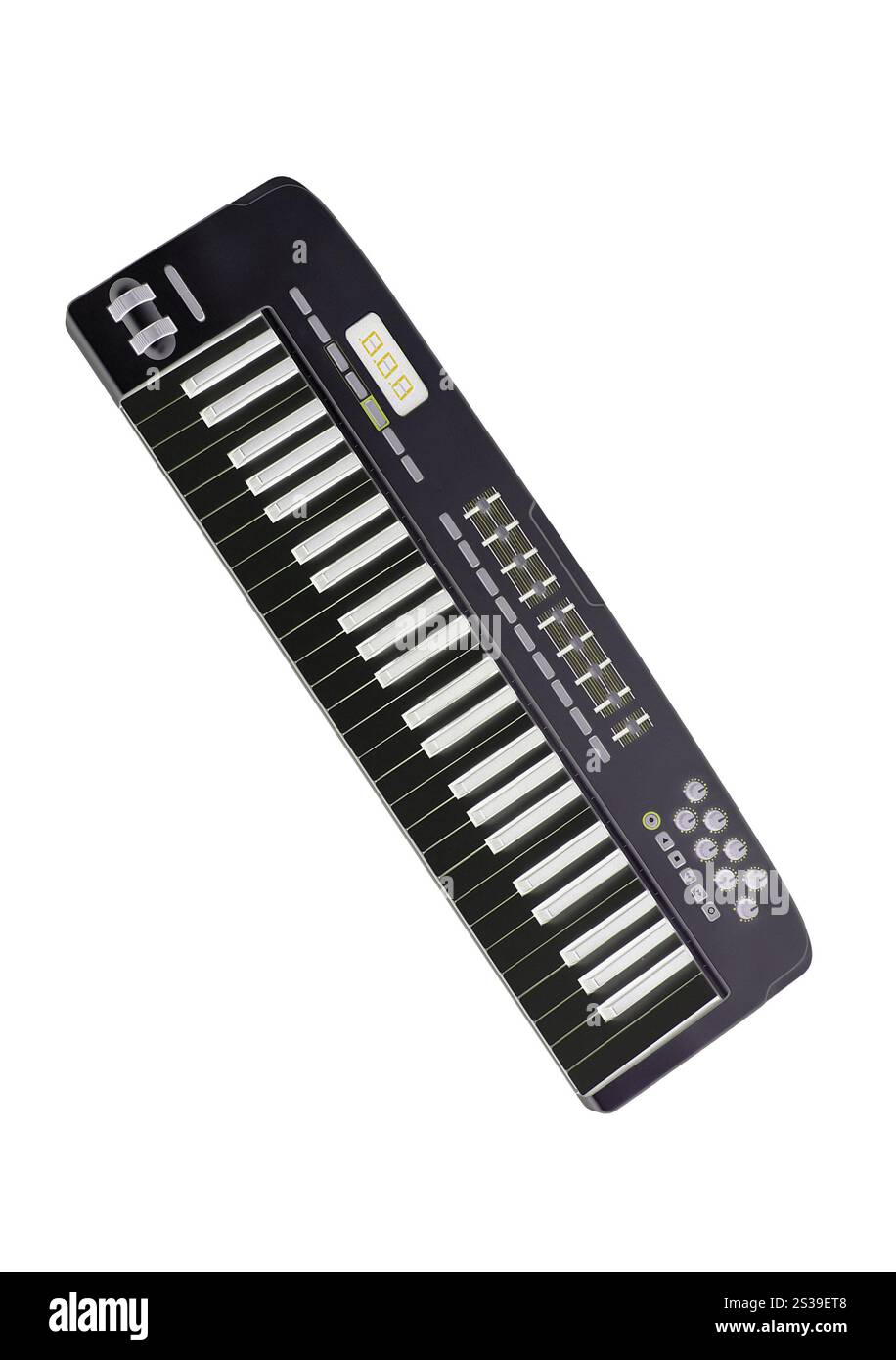 Clavier musical isolé sur blanc. Clavier musical Banque D'Images Clavier musical isolé sur blanc. Clavier musical Banque D'Images