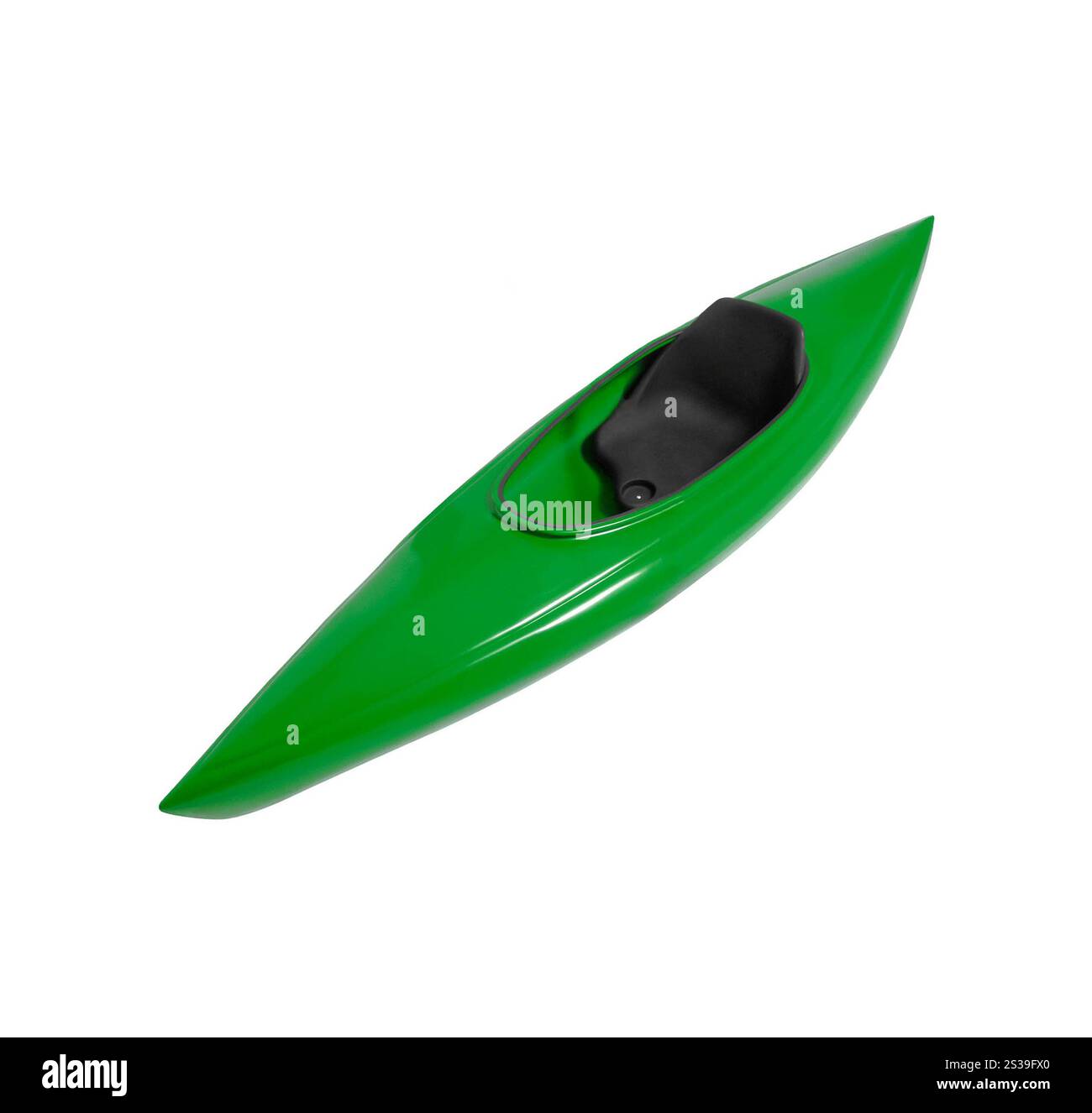kayak isolé sur fond blanc. kayak isolé Banque D'Images