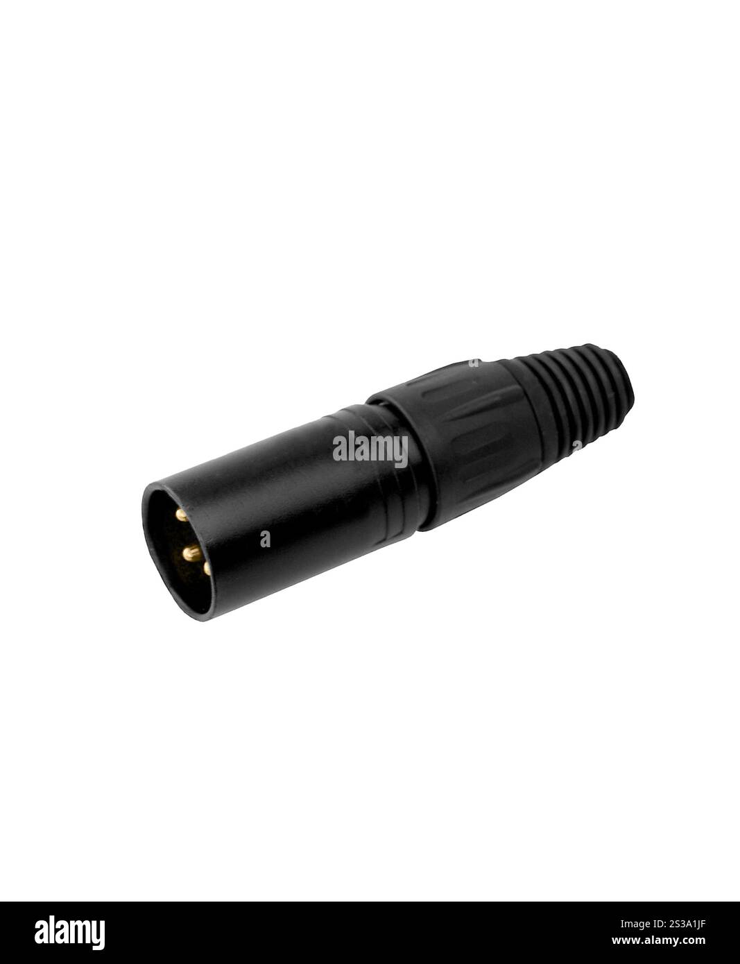 Fiche de fil isolée sur fond blanc. Fiche mâle isolée sur blanc Banque D'Images