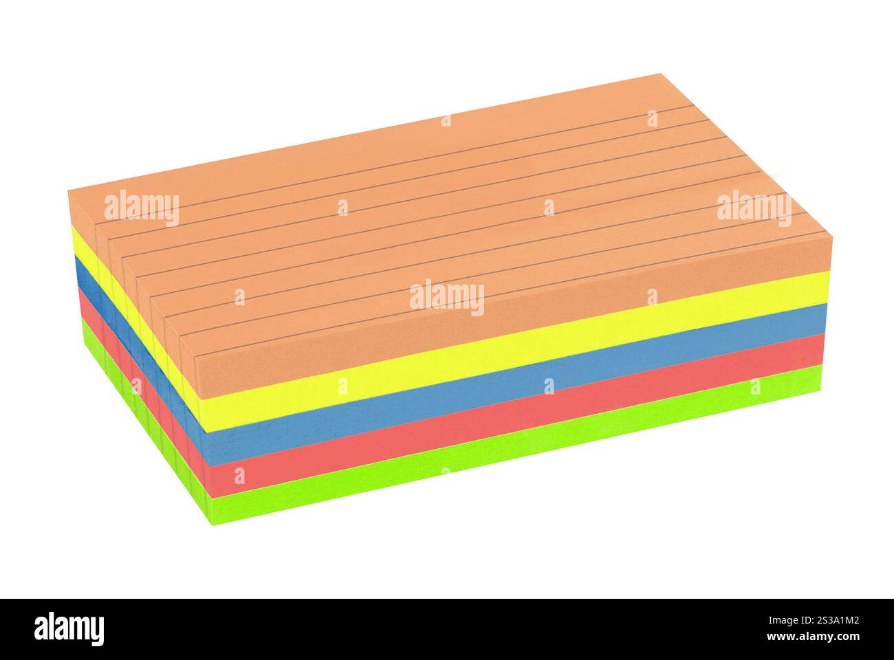 Autocollants multicolores. Sur fond blanc. Banque D'Images