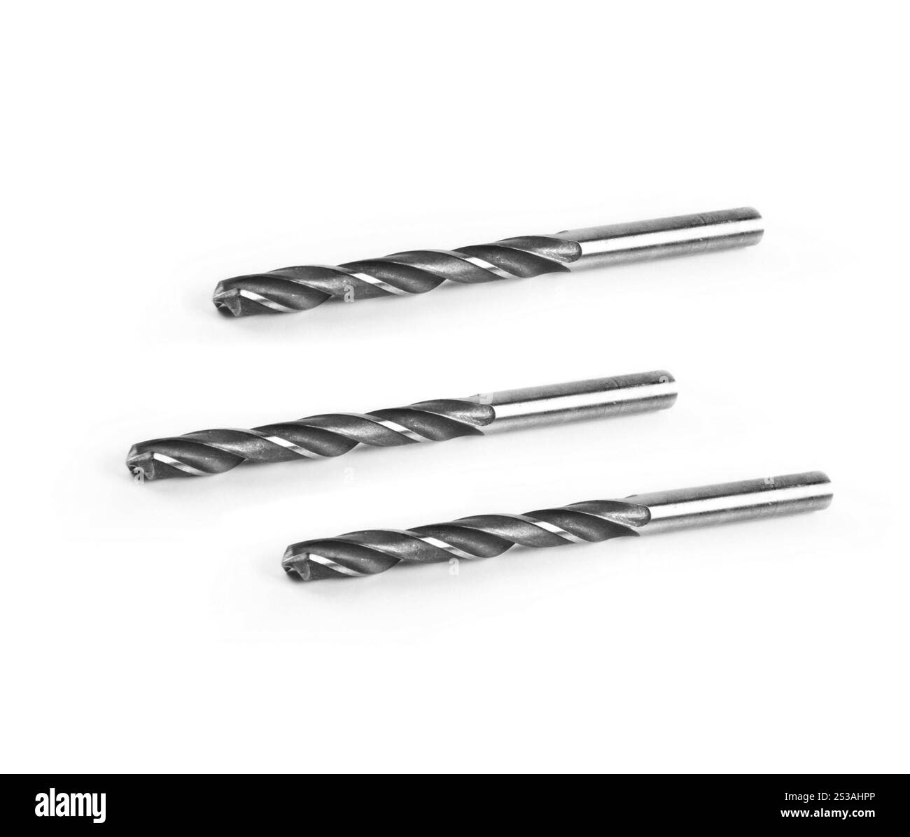 perceuse isolée sur fond blanc. percez sur fond blanc Banque D'Images