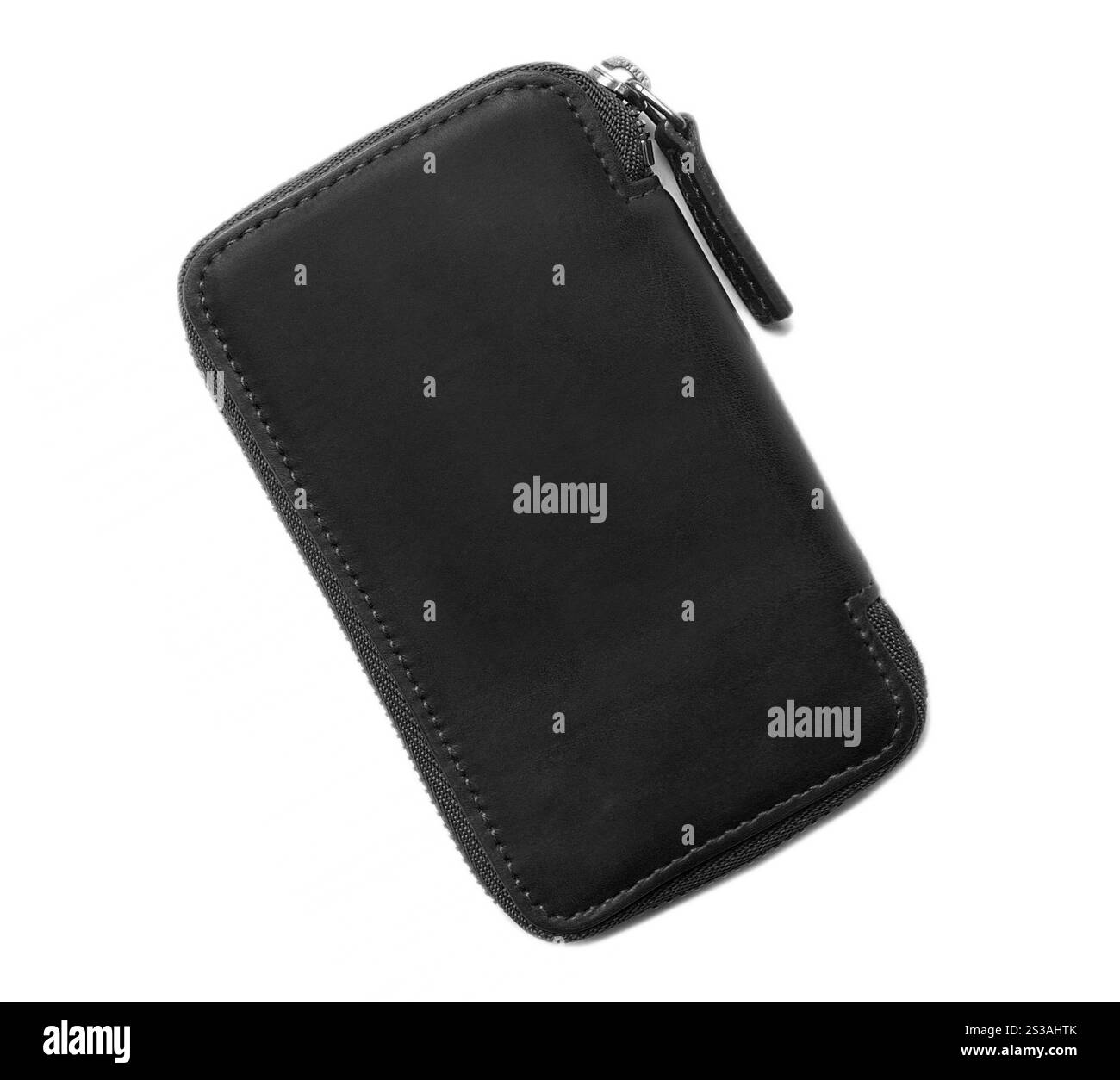 Cas de téléphone portable isolé sur fond blanc. ETUI pour téléphone cellulaire Banque D'Images