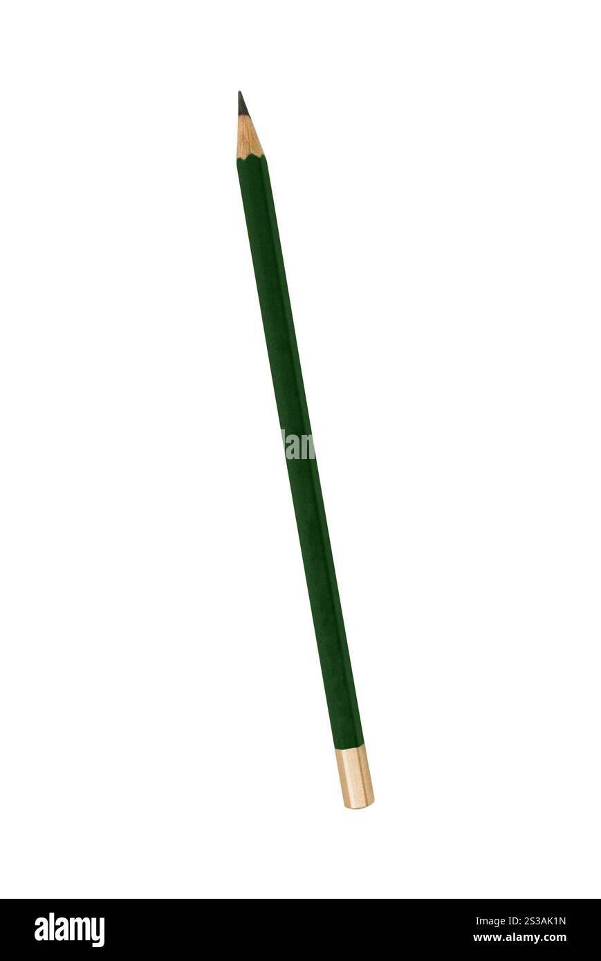 Crayon vert isolé sur blanc. Crayon vert Banque D'Images Crayon vert isolé sur blanc. Crayon vert Banque D'Images
