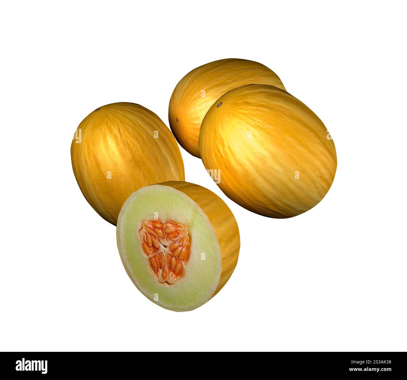 L'un et demi potiron butternut Banque D'Images