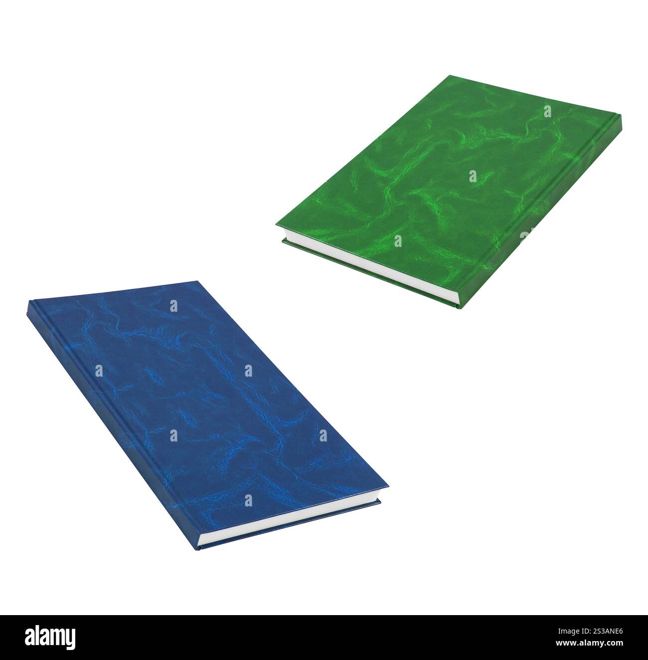 livres isolés sur fond blanc. livres isolés sur blanc Banque D'Images