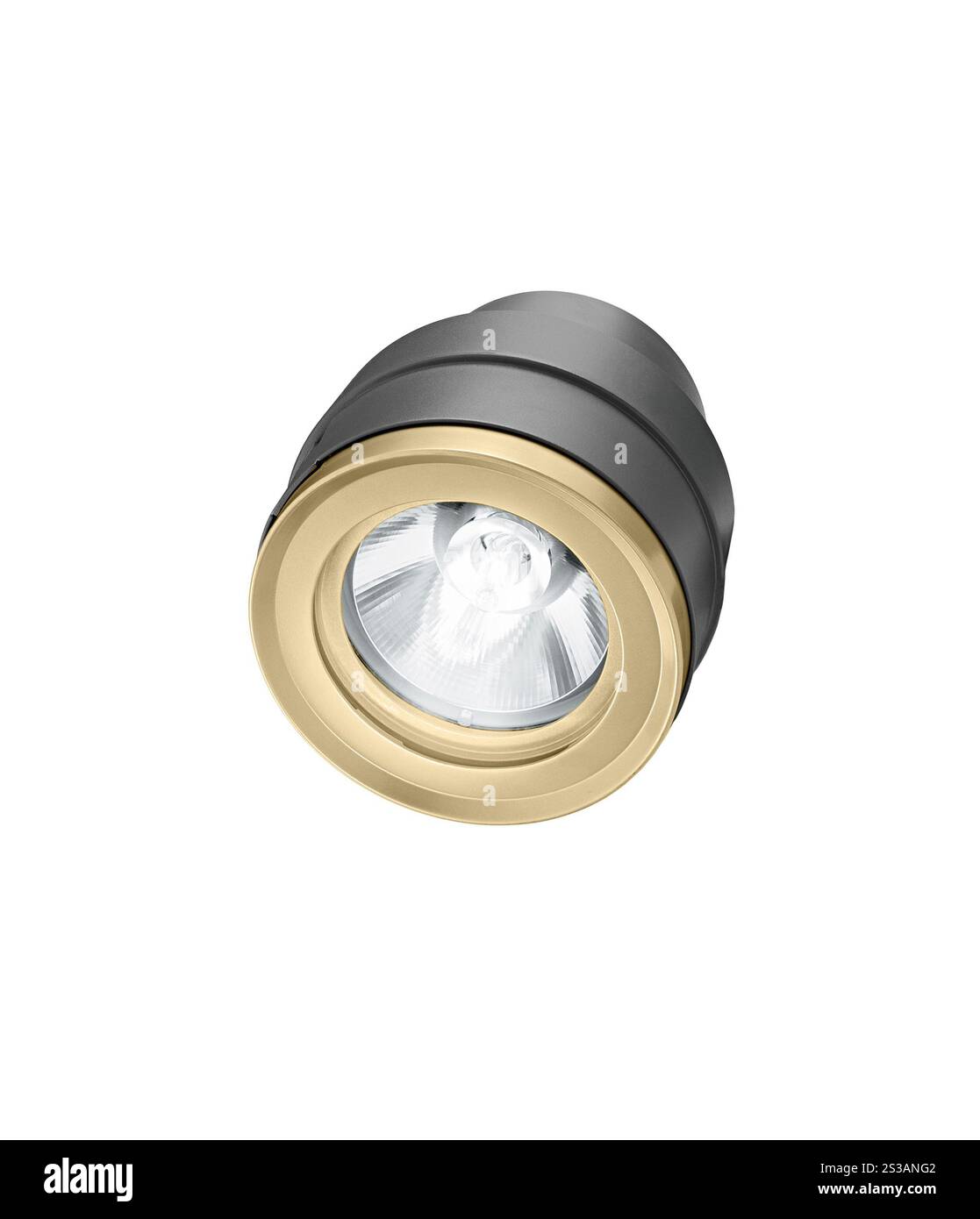 Lumières flash isolées sur fond blanc. Lumières clignotantes sur fond blanc Banque D'Images