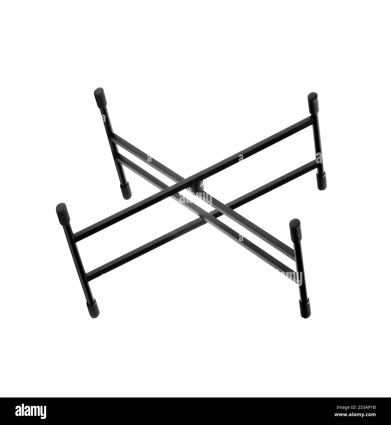 Tenez-vous isolé sur fond blanc. Stand isolé sur blanc Banque D'Images