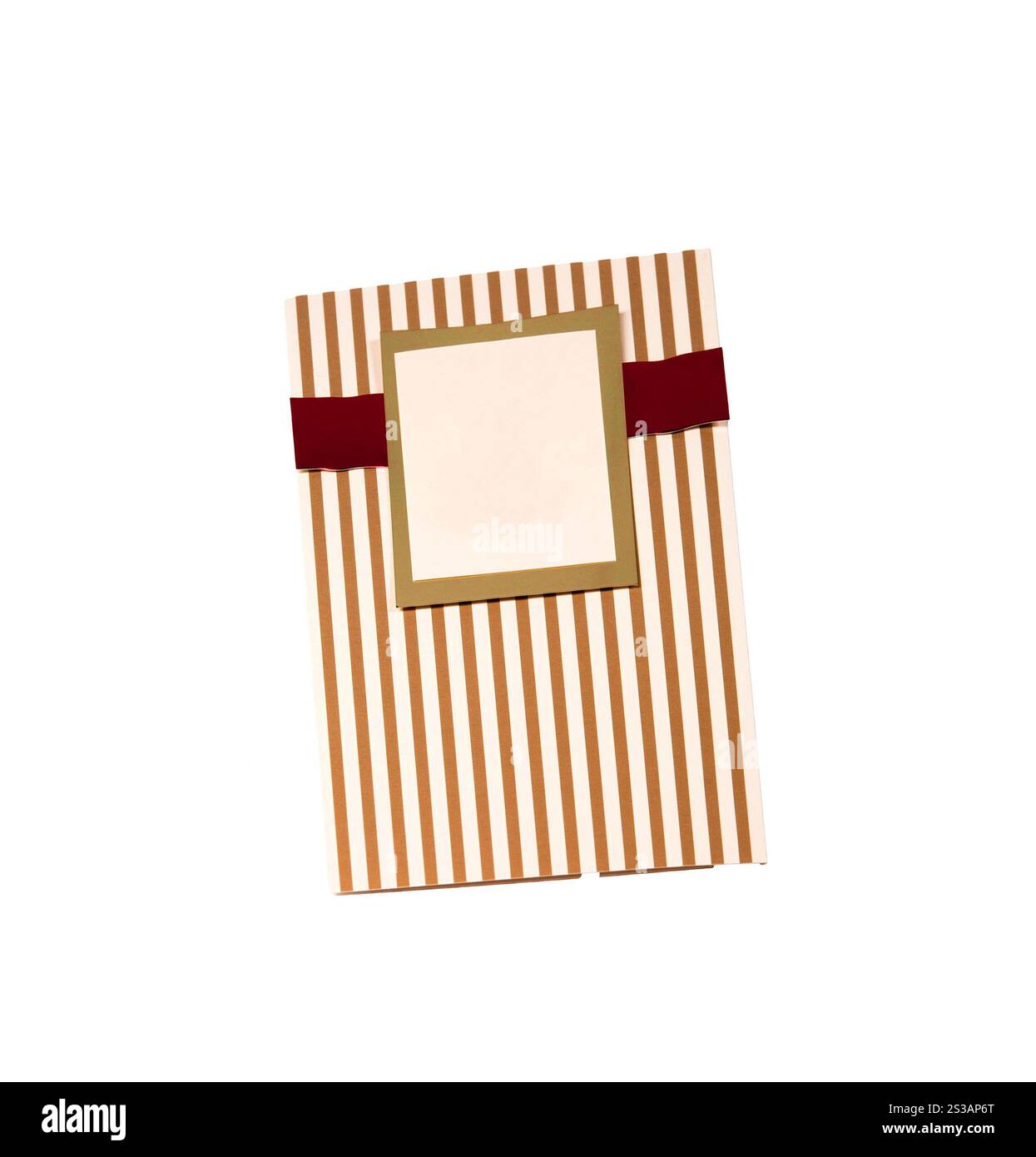 carte postale isolée sur fond blanc. carte postale isolée Banque D'Images