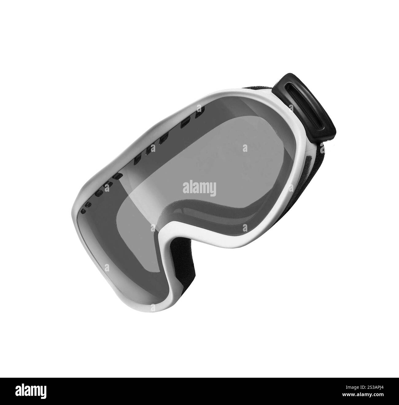 Lunettes de sport d'hiver isolées sur fond blanc. Lunettes de sport d'hiver isolées Banque D'Images