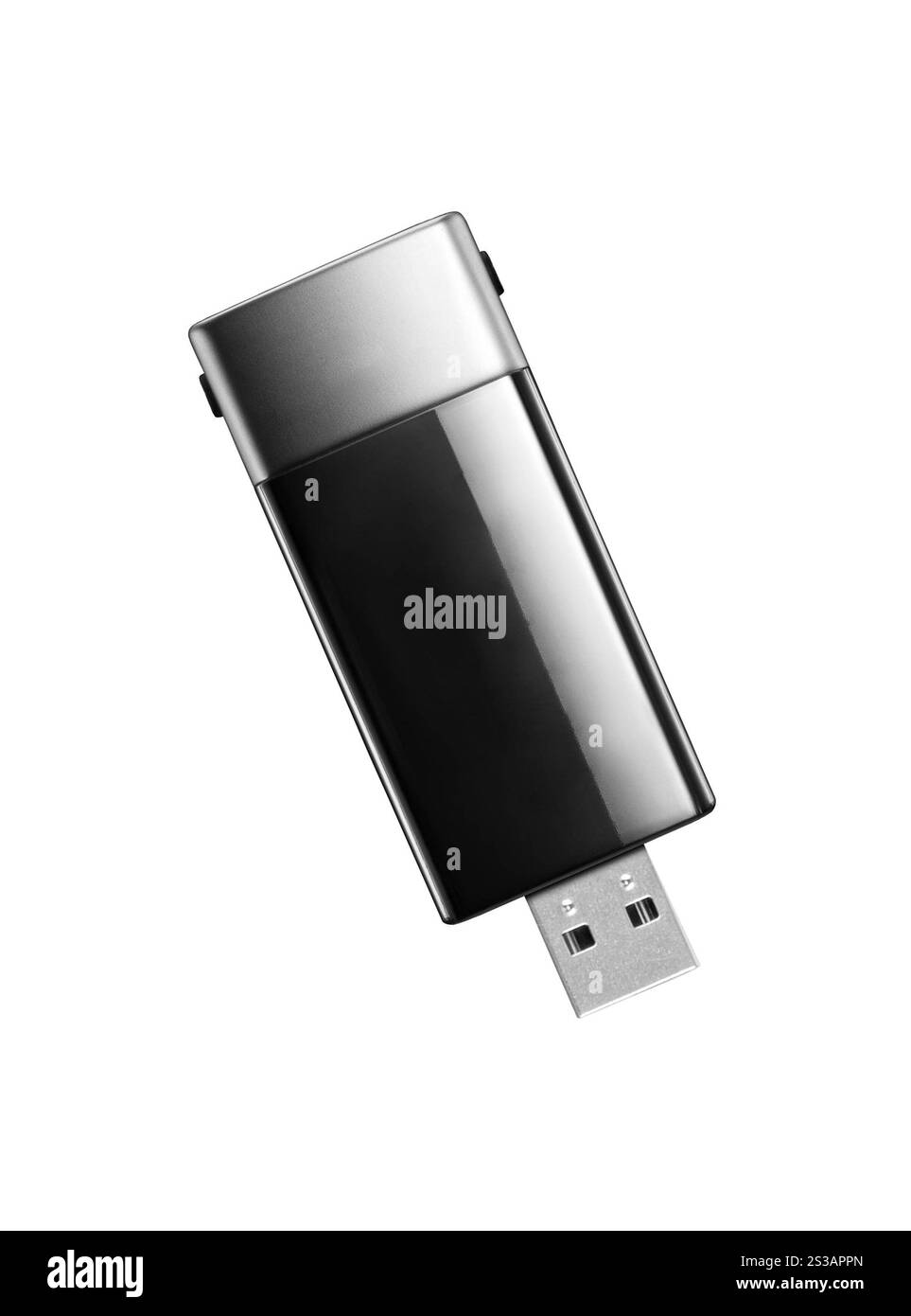 adaptateur de carte sd usb noir disposé sur blanc. adaptateur de carte sd usb noir unique disposé Banque D'Images