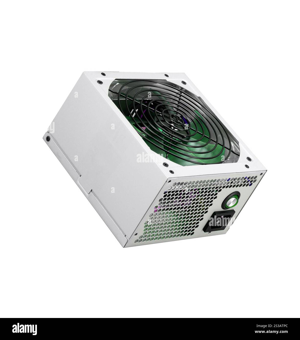 Le bloc d'alimentation est isolé sur fond blanc. Le bloc d'alimentation Banque D'Images Le bloc d'alimentation est isolé sur fond blanc. Le bloc d'alimentation Banque D'Images