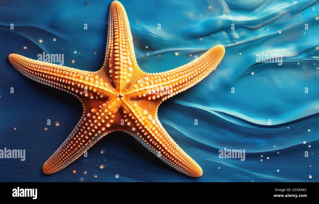 image d'une étoile de mer, symbolisant la vie marine, l'océan et les créatures marines. Banque D'Images
