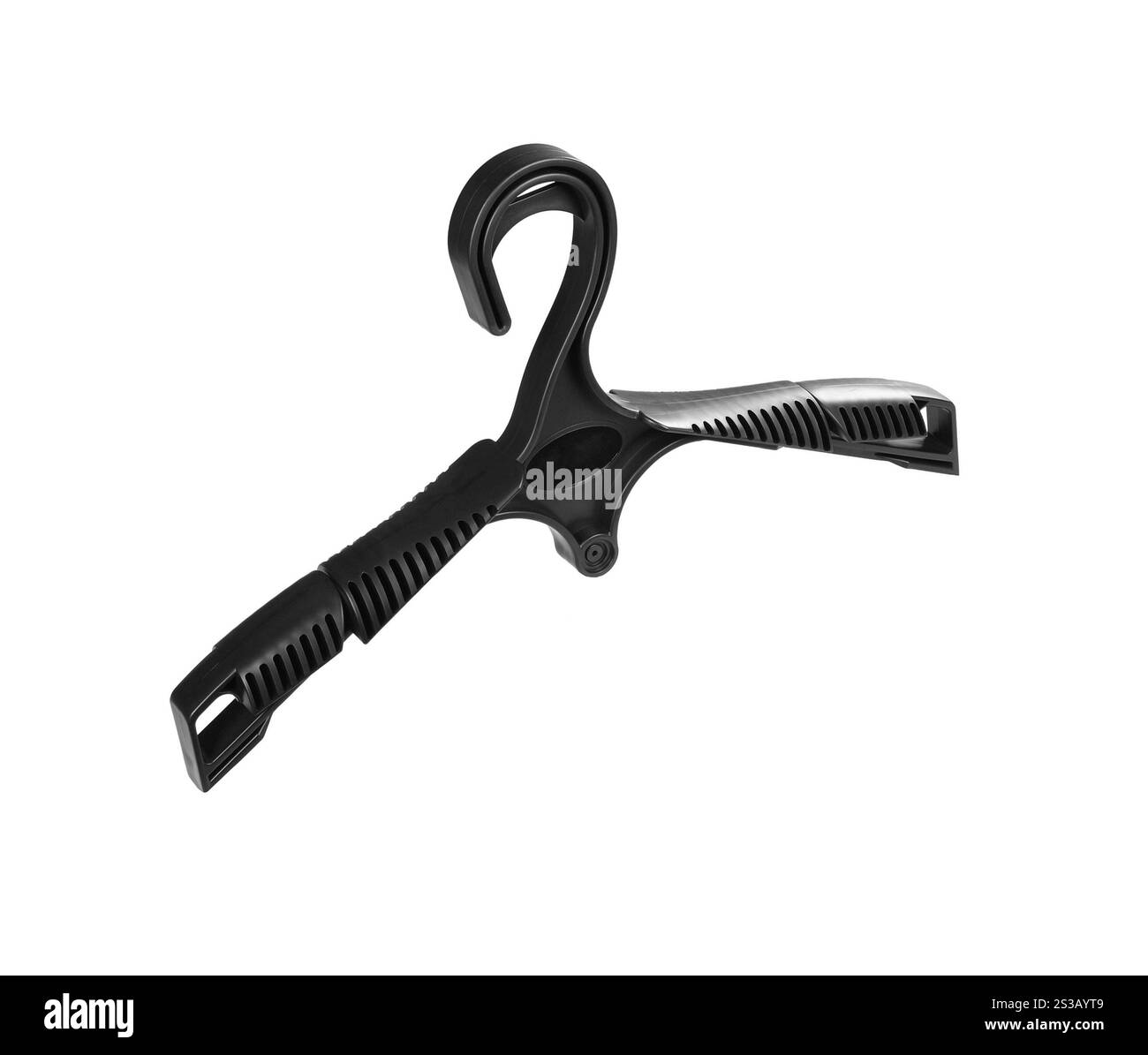 Cintre isolé sur fond blanc. Cintre Banque D'Images