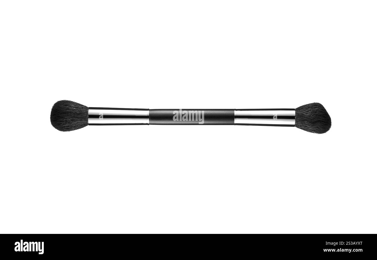 pinceau de maquillage isolé sur fond blanc. pinceau de maquillage isolé Banque D'Images
