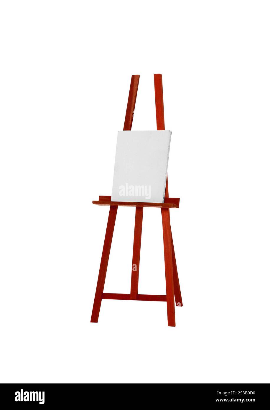 Chevalet isolé sur fond blanc. Chevalet isolé sur blanc Banque D'Images