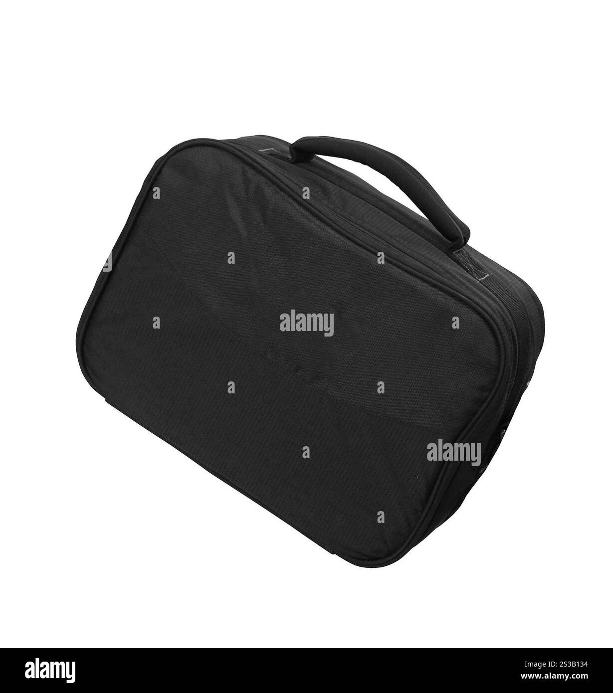 Sac à main noir isolé sur un fond blanc. Sac à main noir isolé sur blanc Banque D'Images