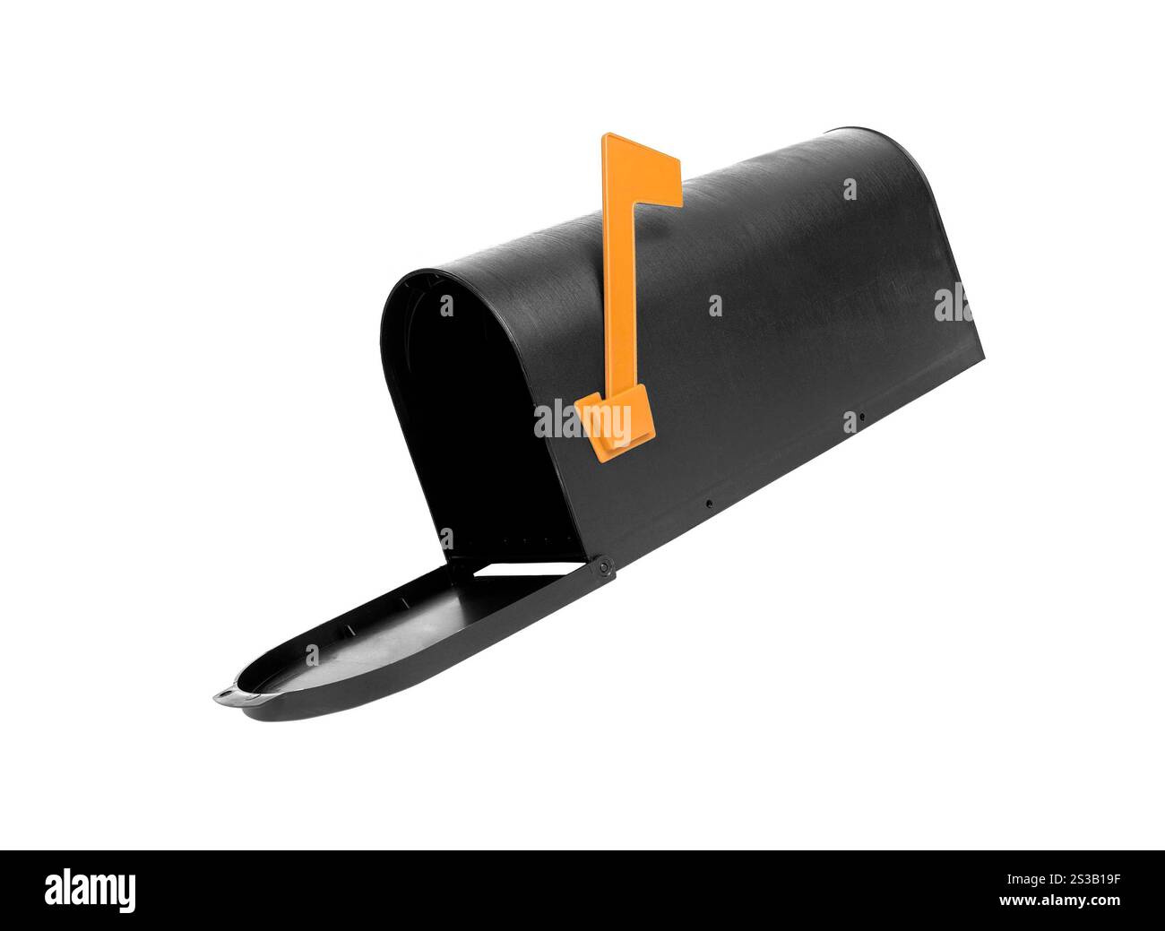 Boîte aux lettres isolée sur fond blanc. Boîte aux lettres isolée sur blanc Banque D'Images