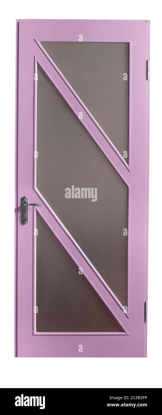 Très haute définition d'une porte bleue entière isolée sur fond blanc. Très haute définition d'une porte bleue entière Banque D'Images