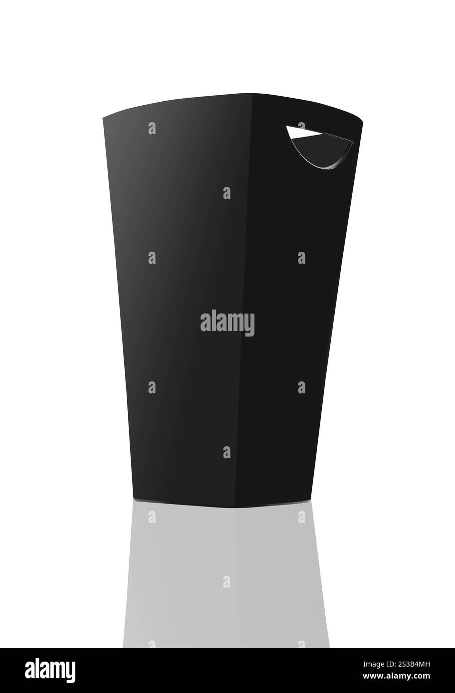 Beau vase sur un fond blanc. Beau vase Banque D'Images