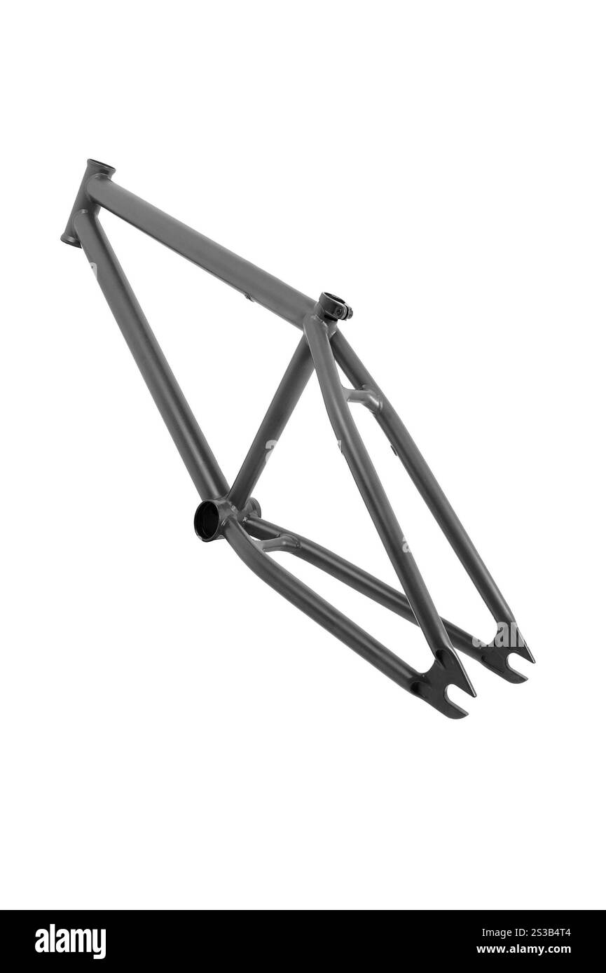 Cadre de bicyclette isolé sur blanc. Cadre de bicyclette Banque D'Images