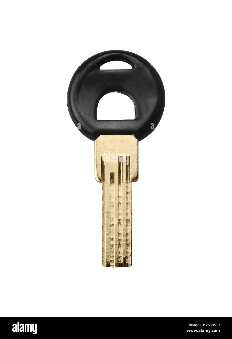 Clé de voiture isolée sur blanc. Clé de voiture Banque D'Images