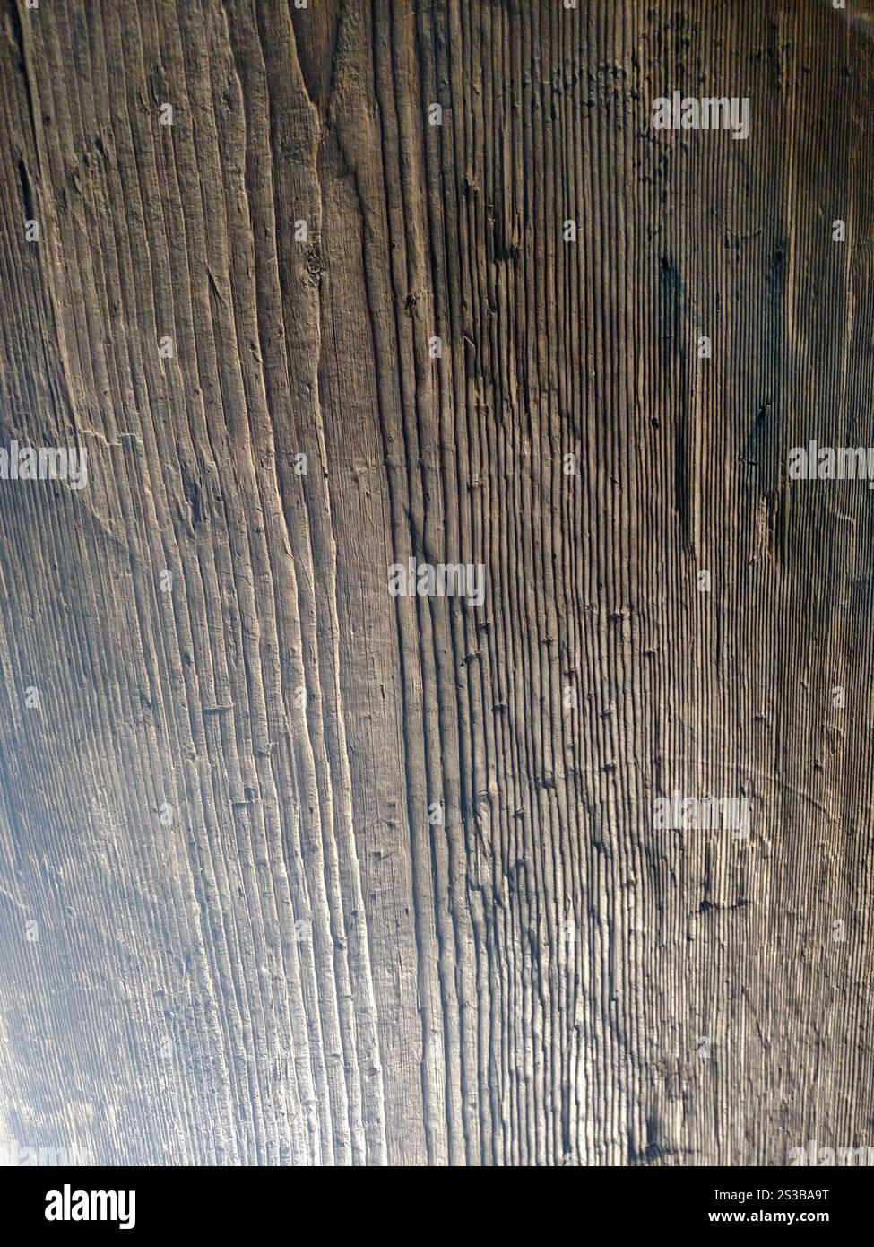 Texture en bois pour fond naturel panneau de plancher de couleur sombre verticale Banque D'Images