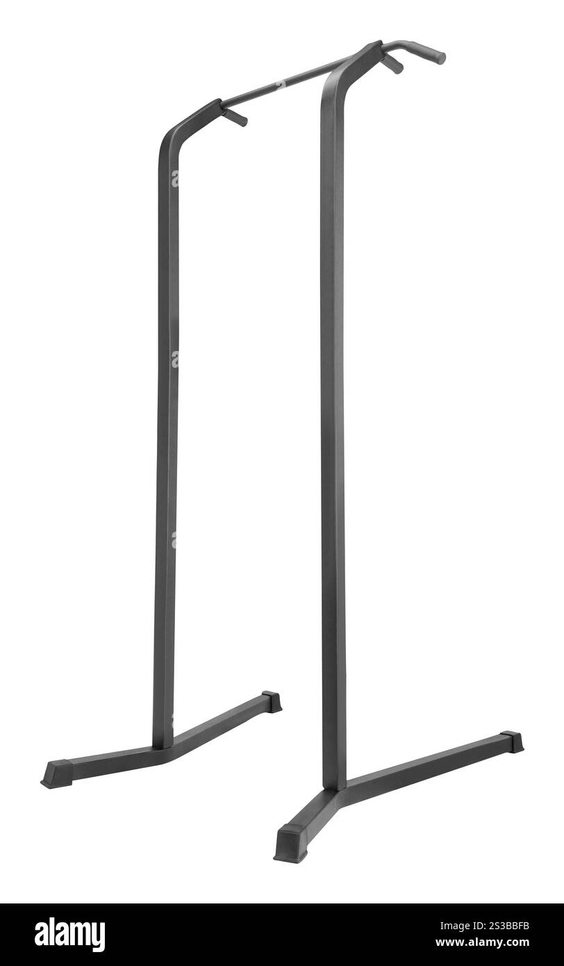 Barre horizontale isolée sur blanc Banque D'Images