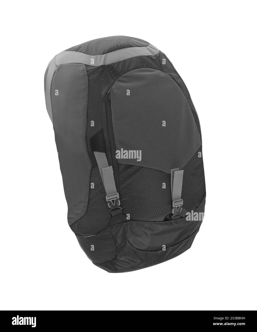 Sac à dos noir isolé. Sac à dos bleu isolé Banque D'Images