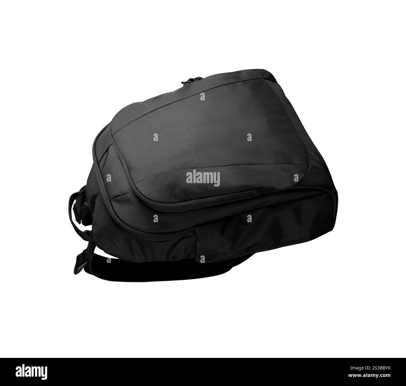 Sac d'école isolé sur fond blanc. Sac d'écolier isolé Banque D'Images