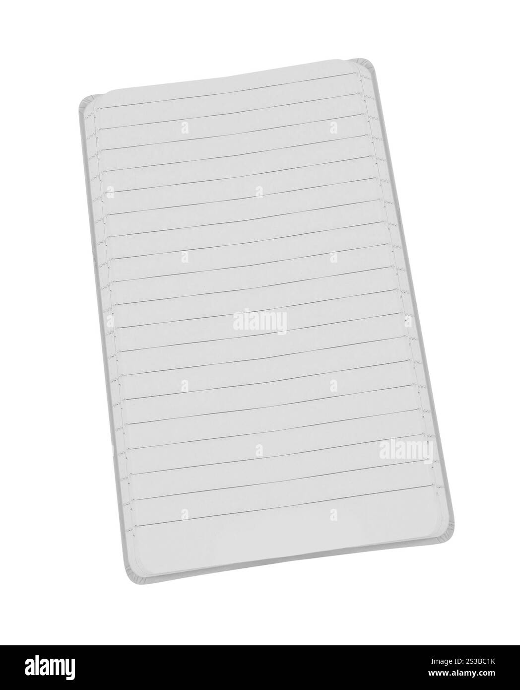 un cahier isolé sur fond blanc Banque D'Images
