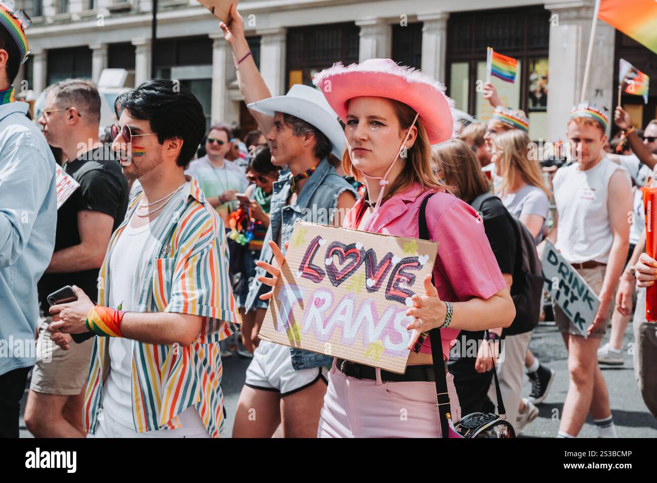 Photographie événementielle de Pride of London 2024 Banque D'Images