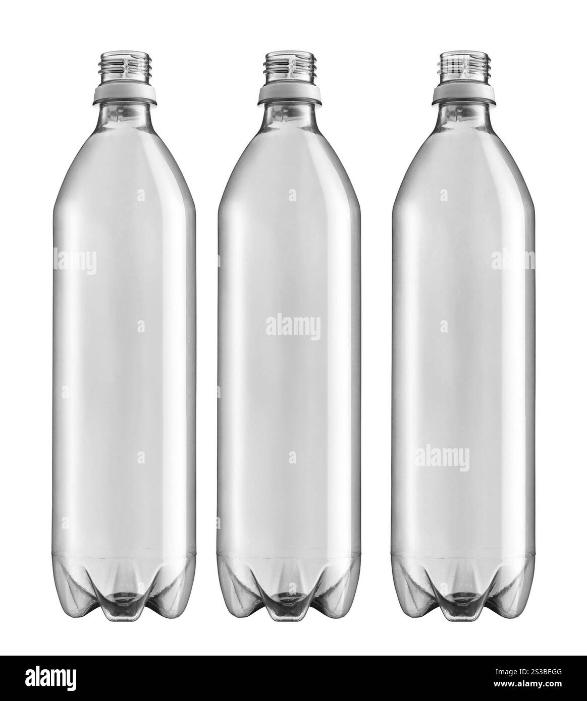 Bouteilles d'eau isolées sur le blanc. Bouteilles d'eau isolées Banque D'Images