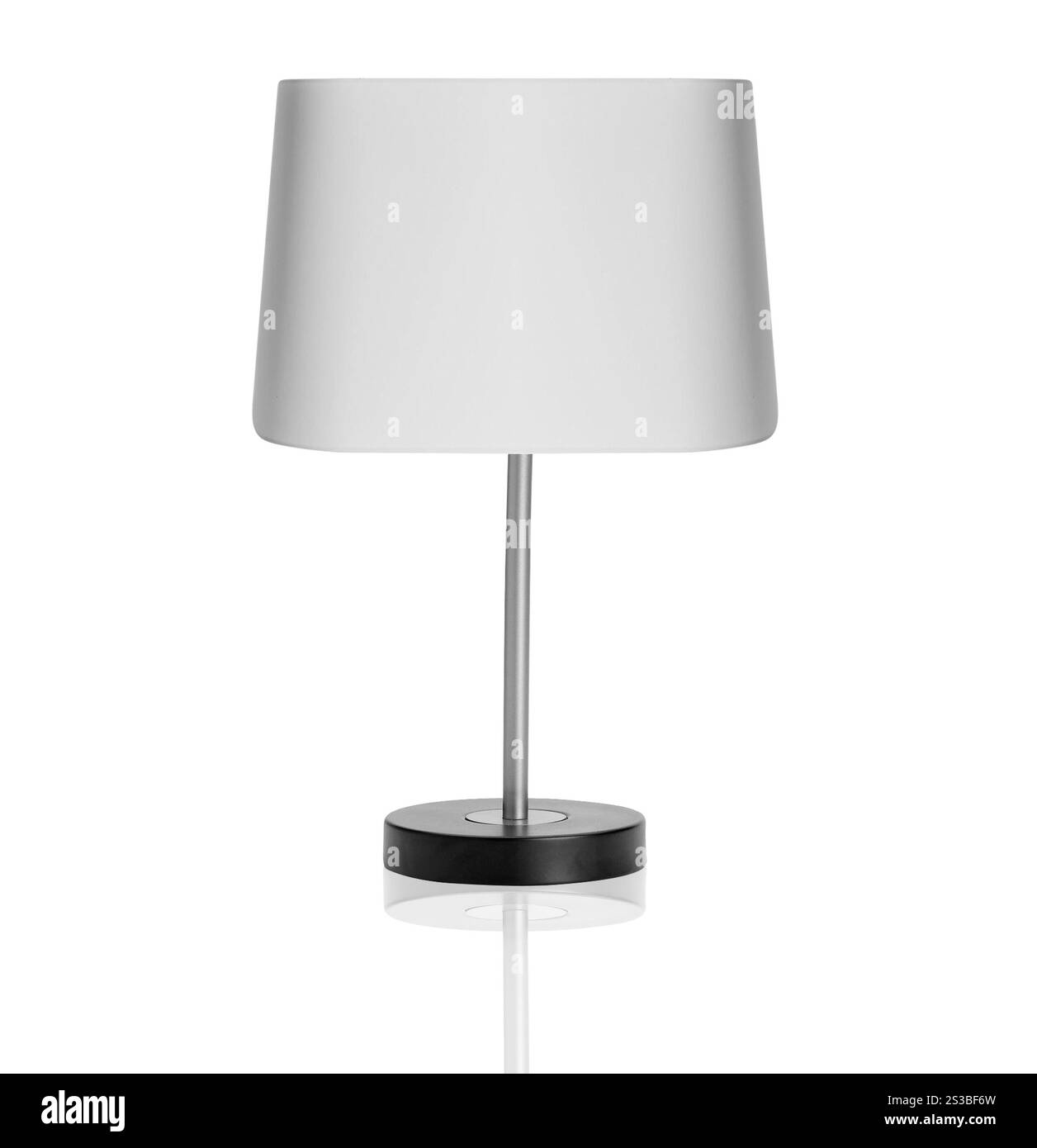 lampe de table isolée sur fond blanc. lampe de table isolée sur blanc Banque D'Images