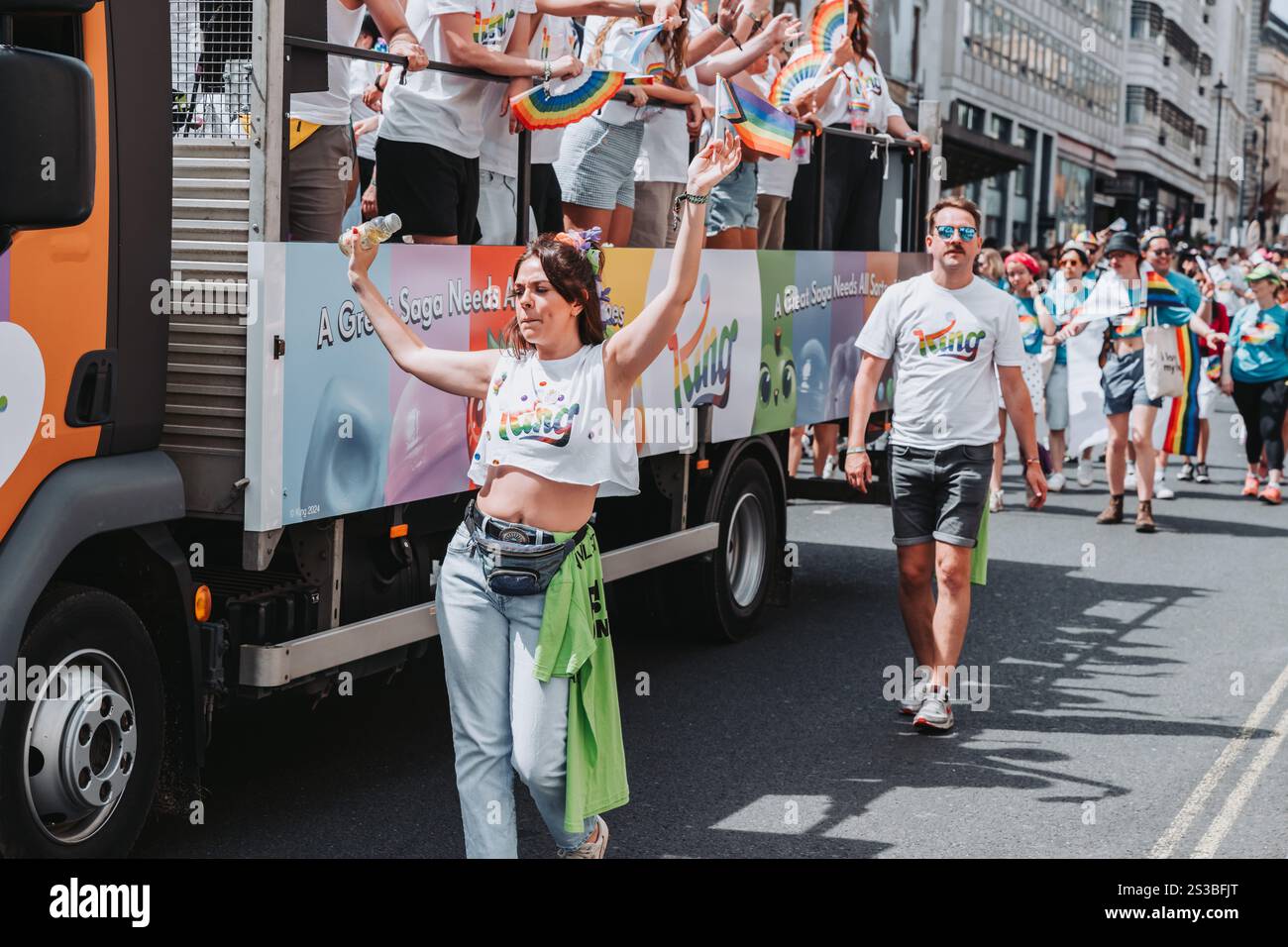 Photographie événementielle de Pride of London 2024 Banque D'Images