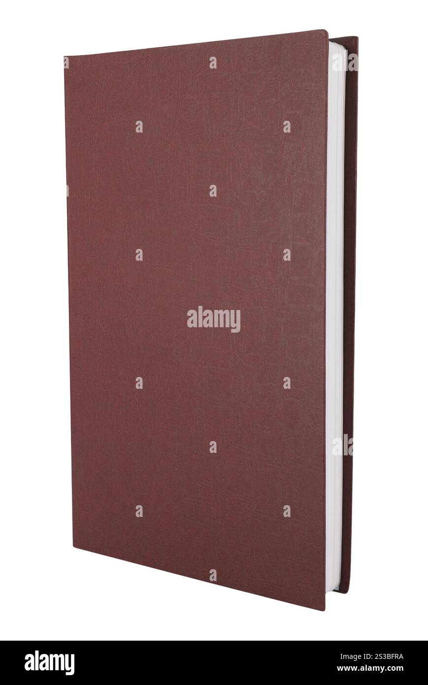 Livre rouge isolé sur blanc. livre vert isolé sur blanc Banque D'Images