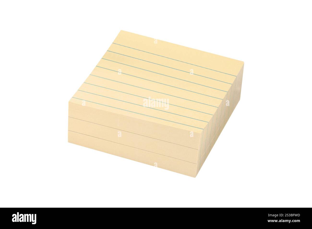 notes adhésives jaunes isolées sur blanc. notes adhésives roses isolées sur blanc Banque D'Images