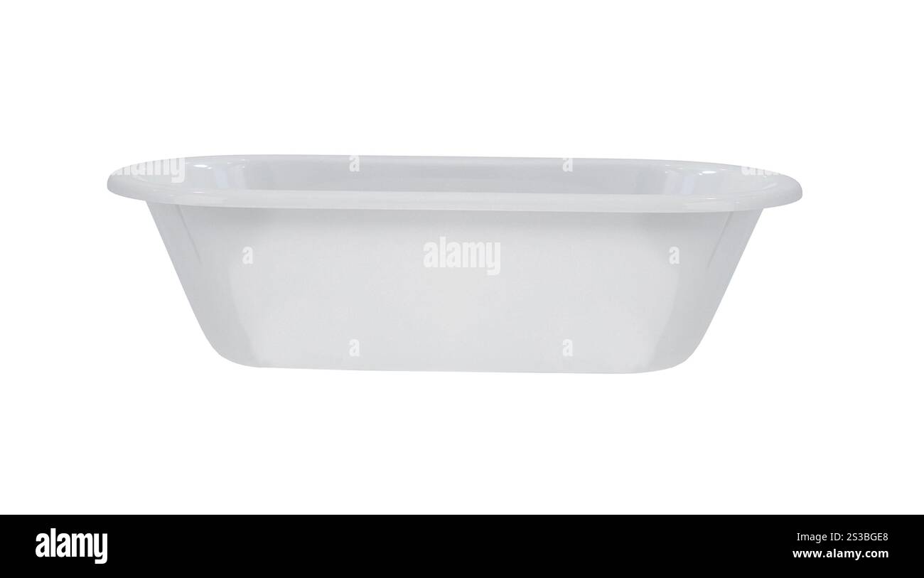 baignoire isolée sur fond blanc. baignoire isolée Banque D'Images