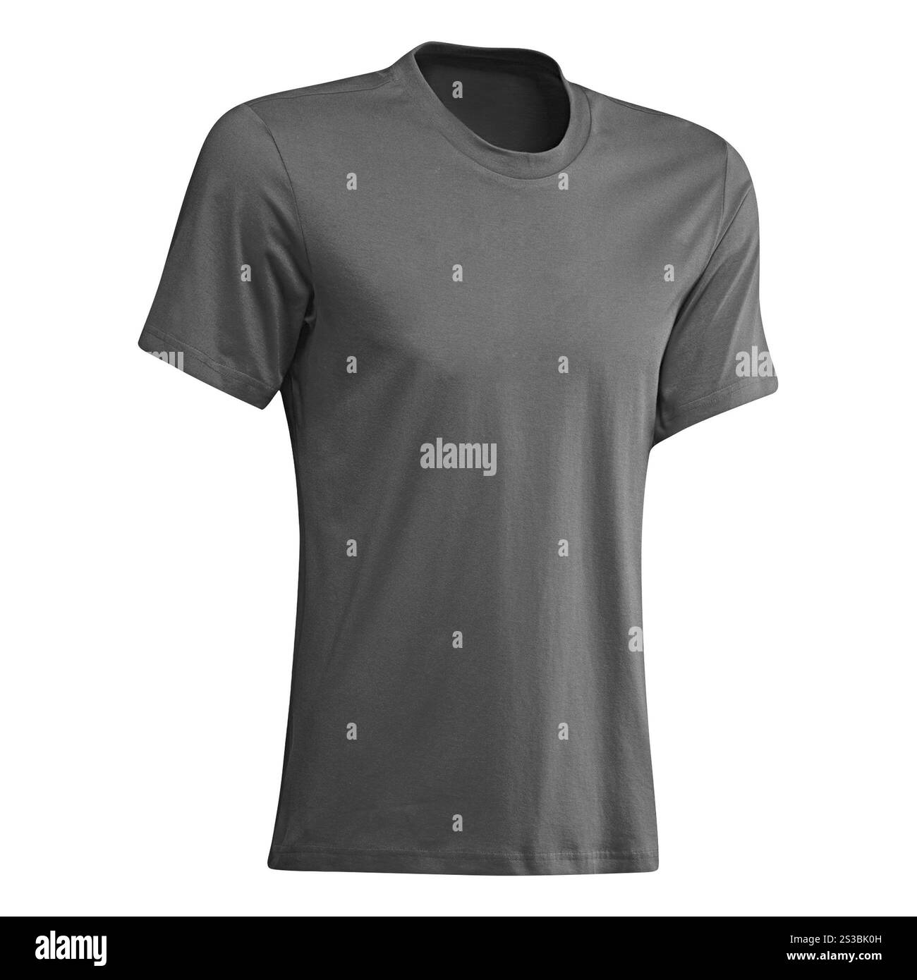 Tshirt gris isolé. Tshirt vert isolé Banque D'Images