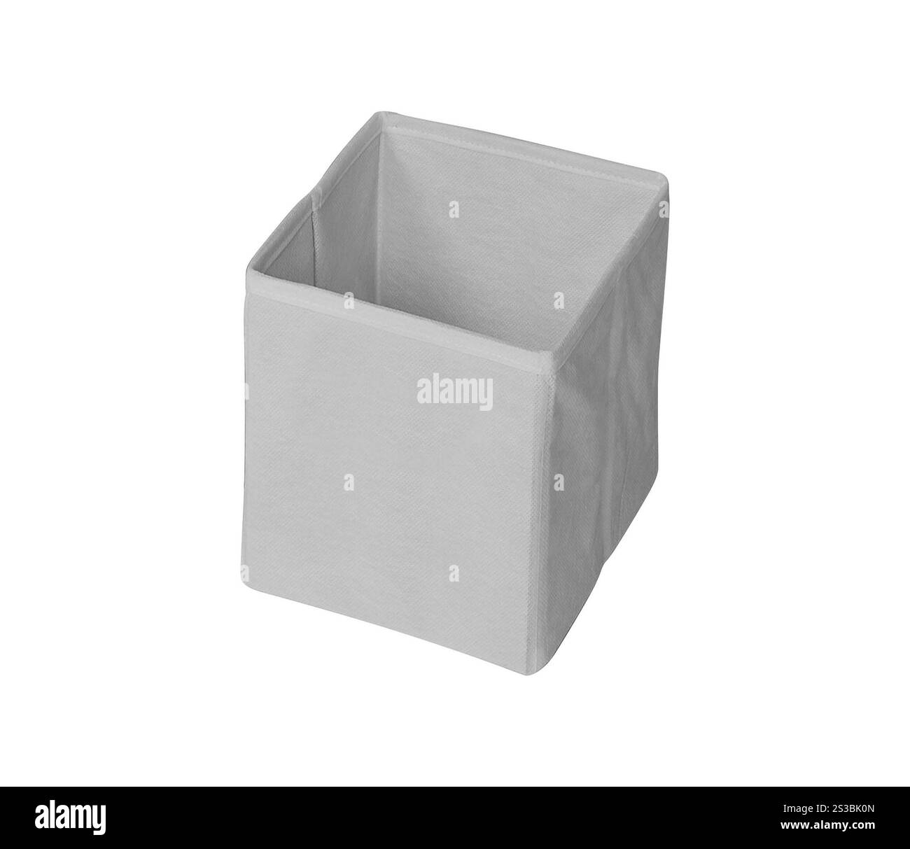 Vider le panier à linge isolez sur fond blanc Banque D'Images