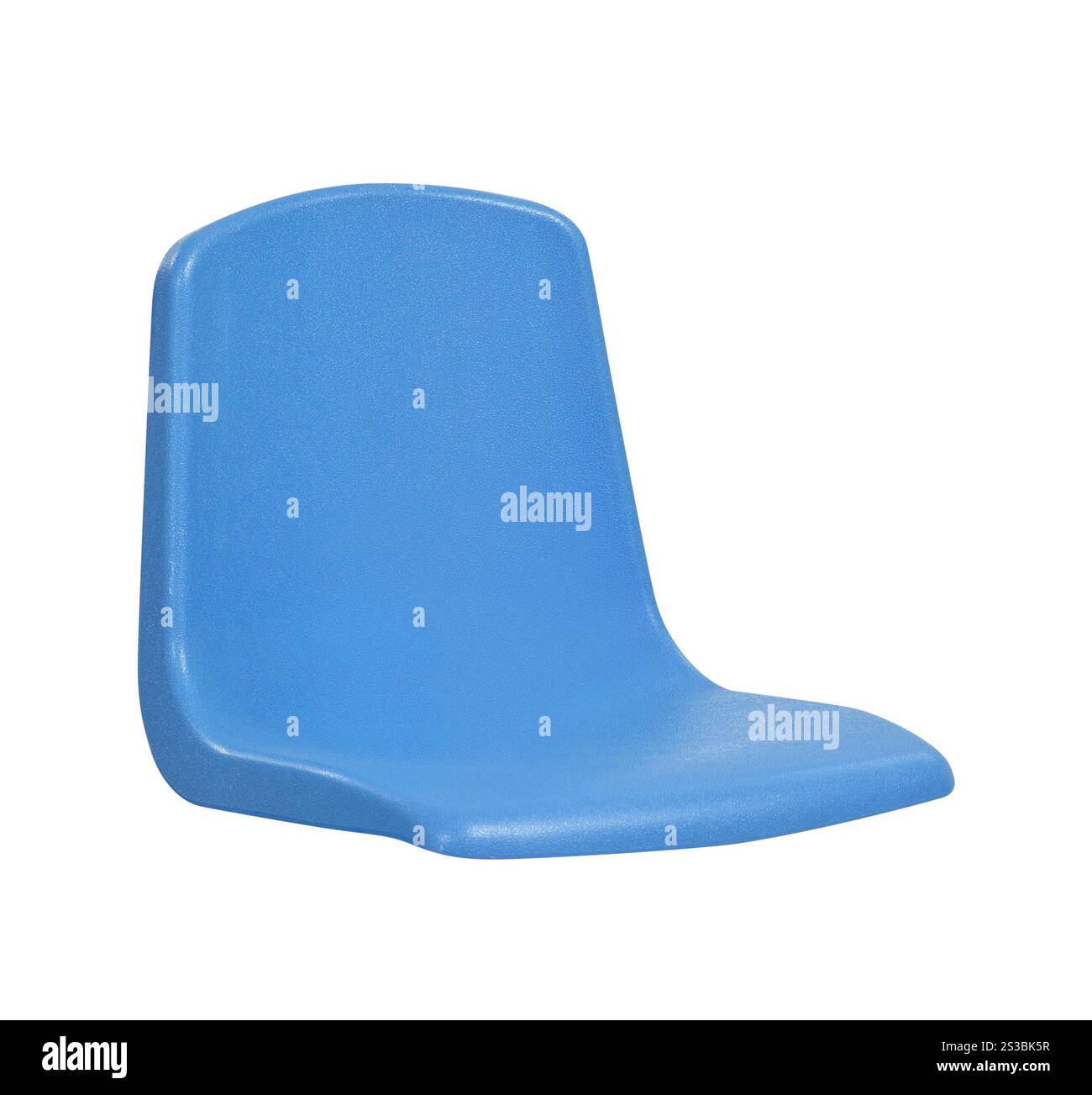 chaise en plastique à l'arrêt de bus isolé sur blanc Banque D'Images