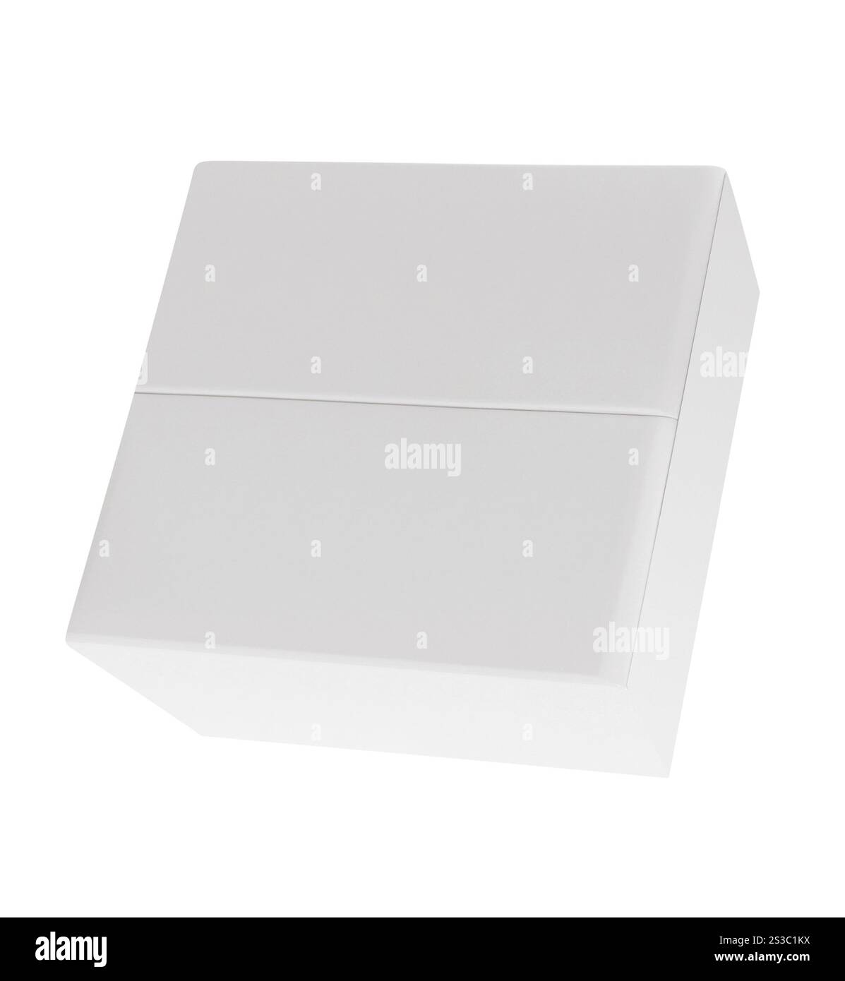 portes en bois blanc de placard moderne sur fond blanc. portes en bois blanc de placard moderne Banque D'Images