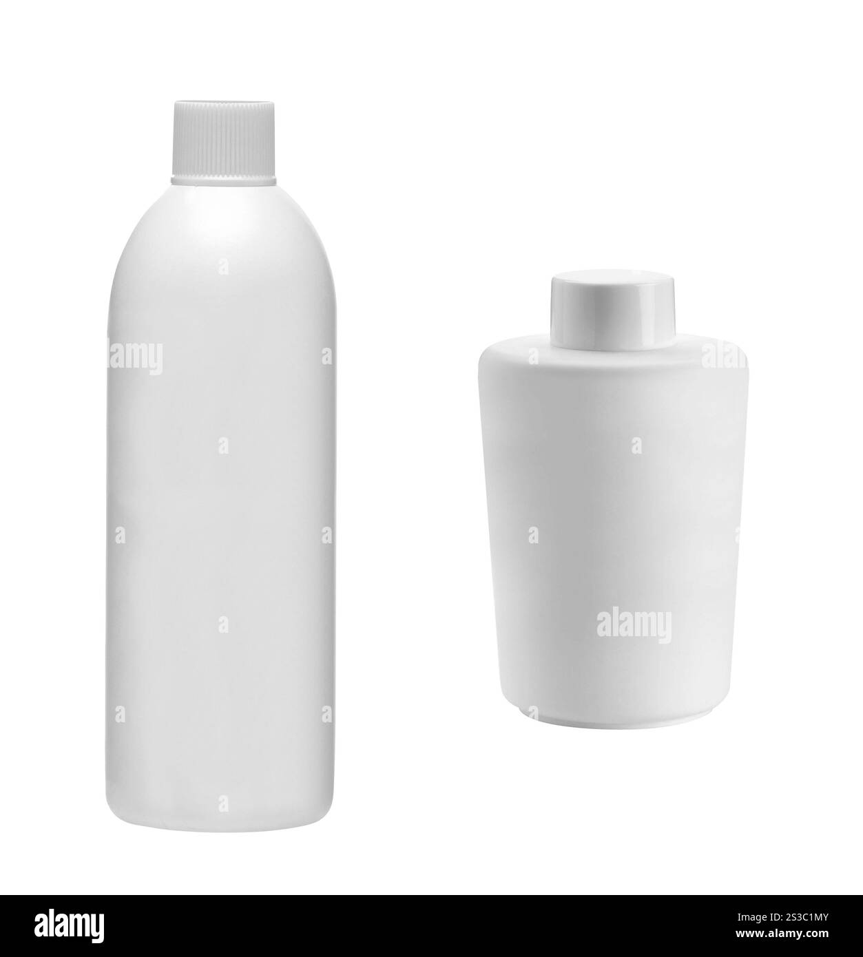 Flacons médicaux ou de maquillage isolés. Flacon médical isolé Banque D'Images