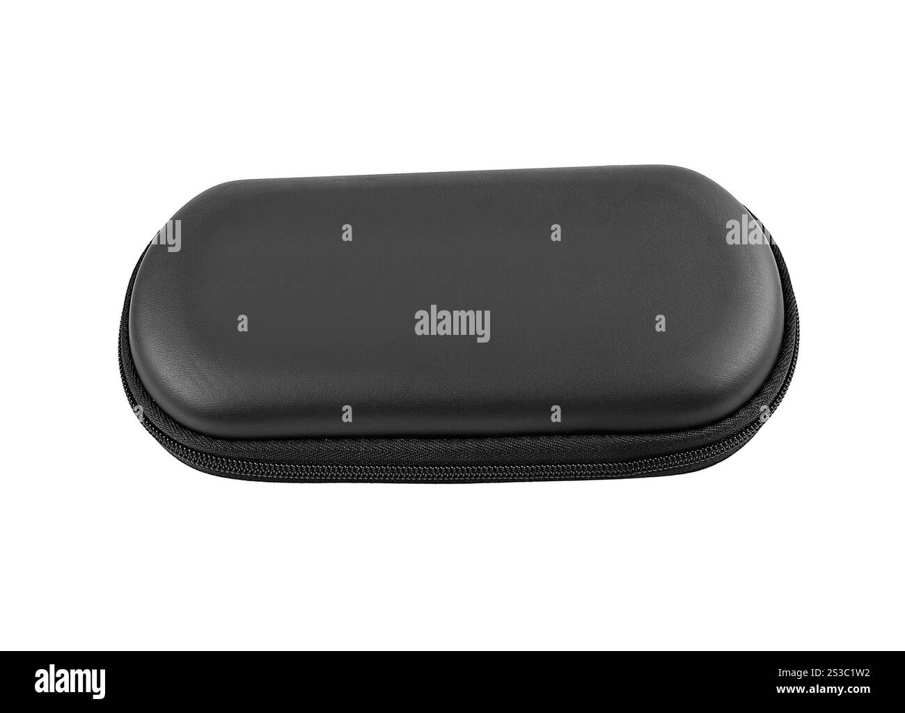 Cas de lunettes isolé sur fond blanc. ETUI de lunettes isolé Banque D'Images