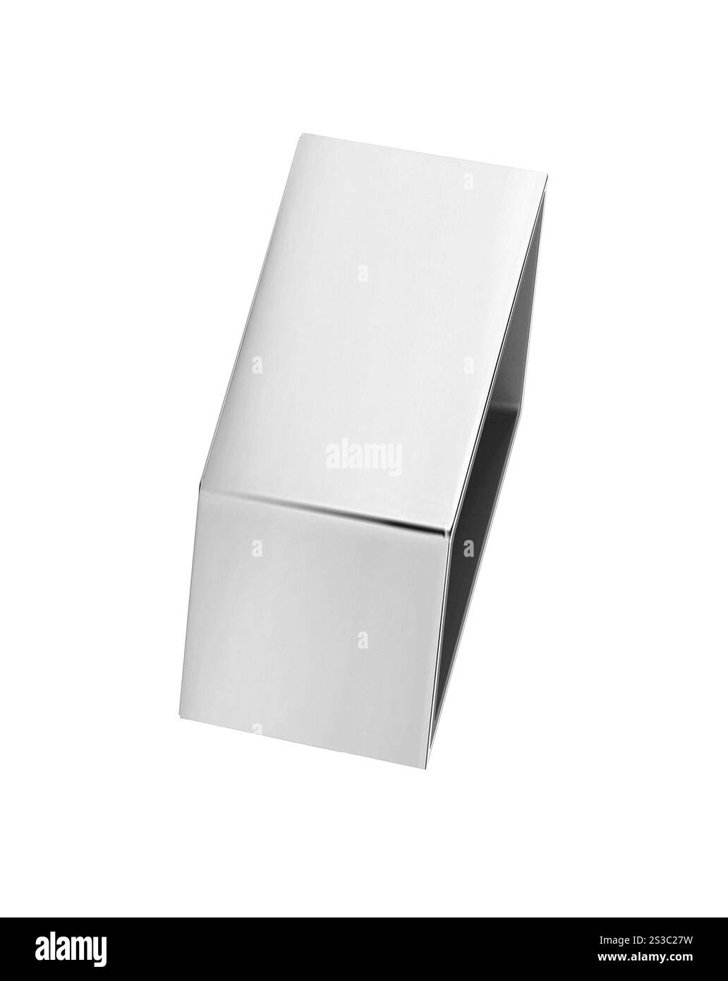 Ouvrez la boîte en plastique vide isolée sur fond blanc. Ouvrez la boîte en plastique vide isolée Banque D'Images