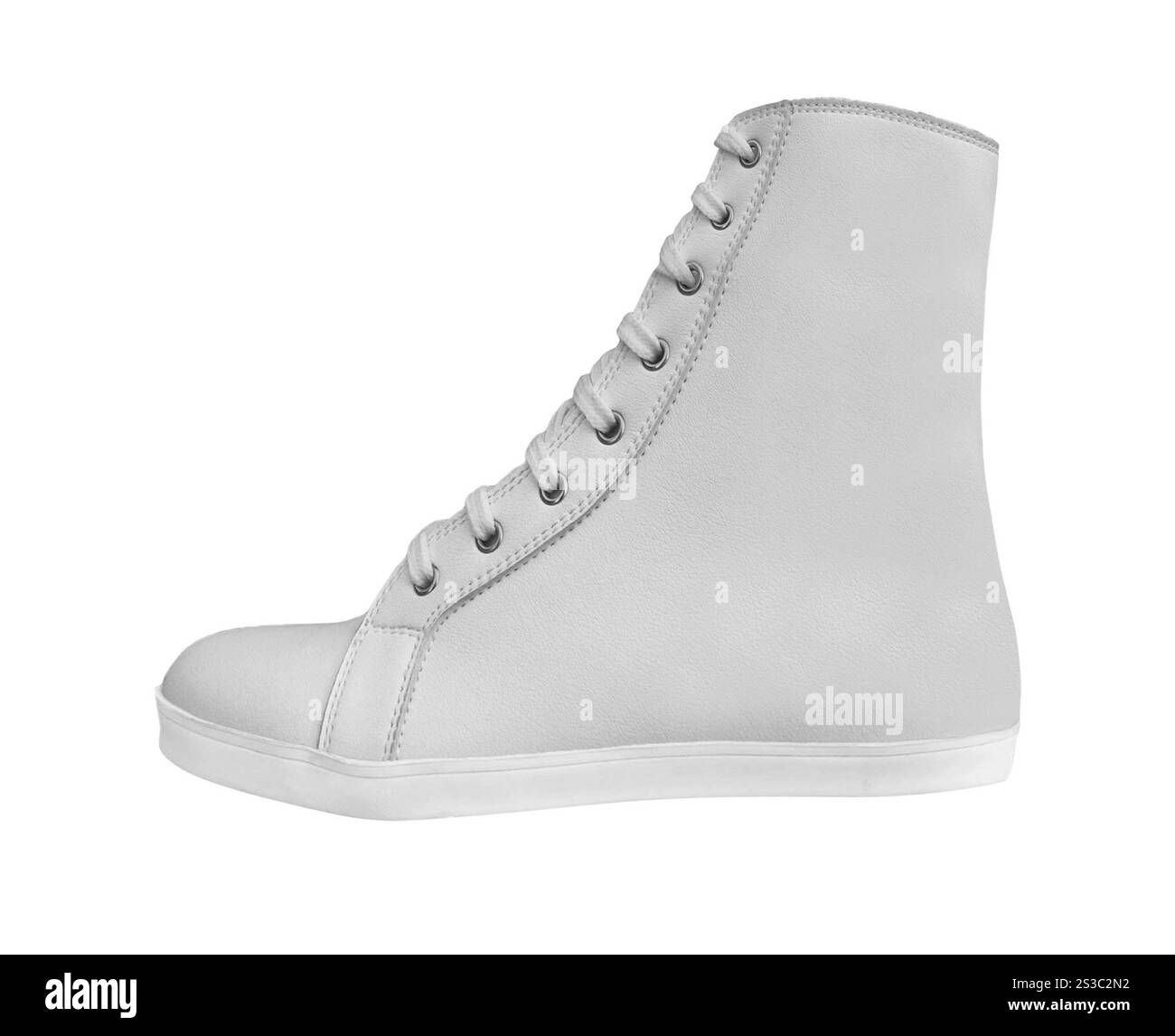 Chaussure isolée sur fond blanc. Chaussure isolée sur blanc Banque D'Images