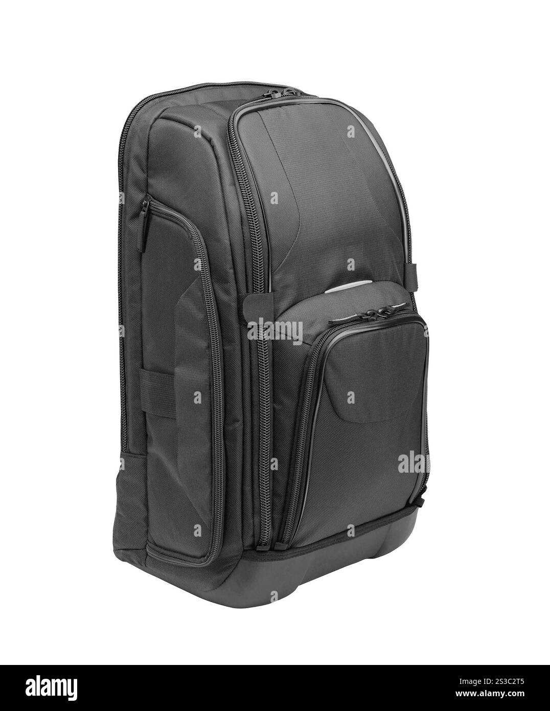 Sac d'école isolé sur fond blanc. Sac d'école isolé sur blanc Banque D'Images