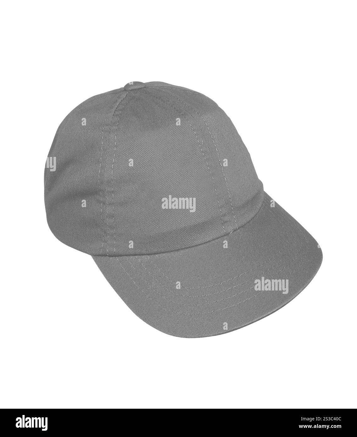 casquette marron à pointe isolée sur fond blanc Banque D'Images