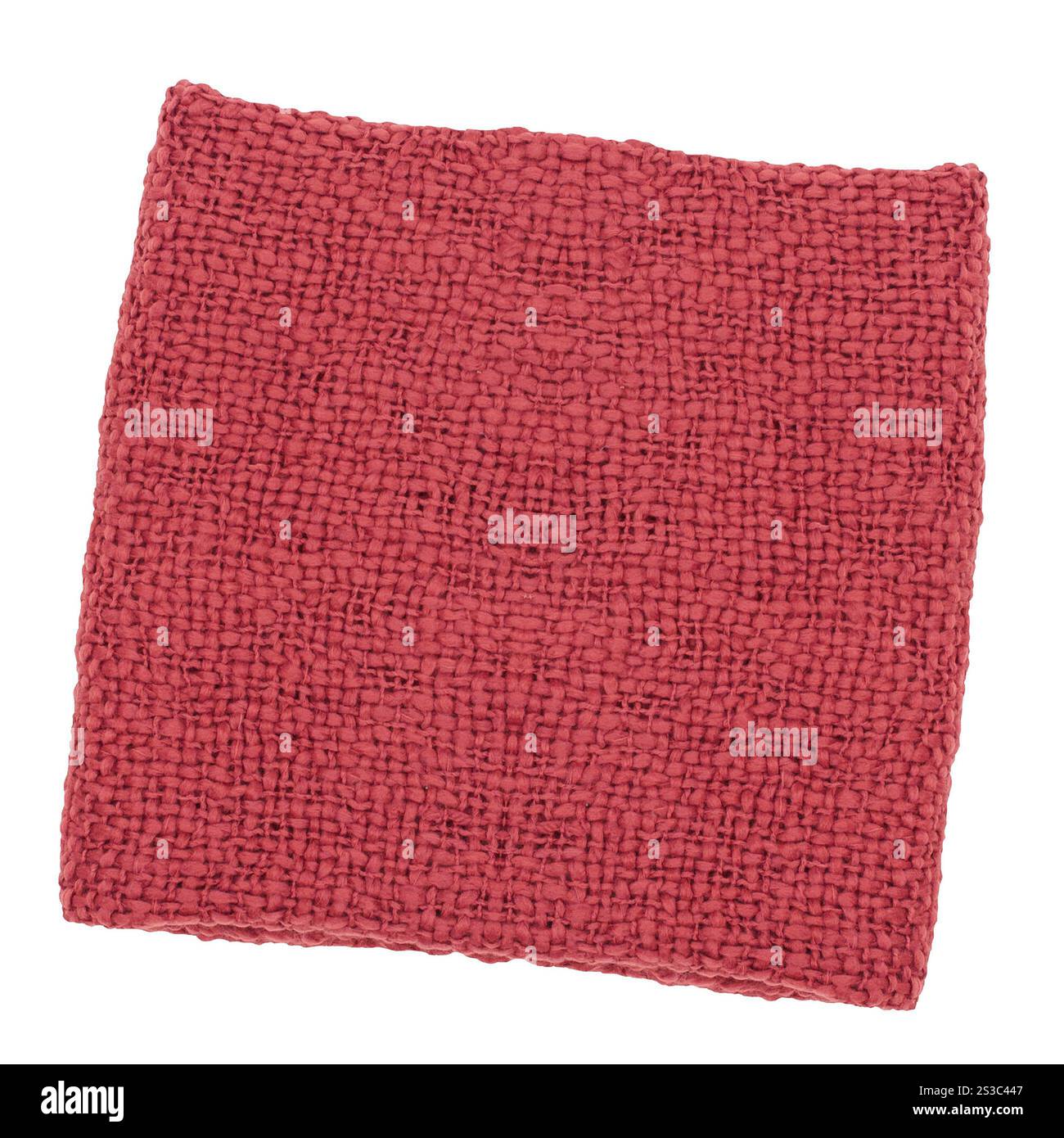 Tapis rouge isolé sur blanc. Tapis bleu isolé sur blanc Banque D'Images