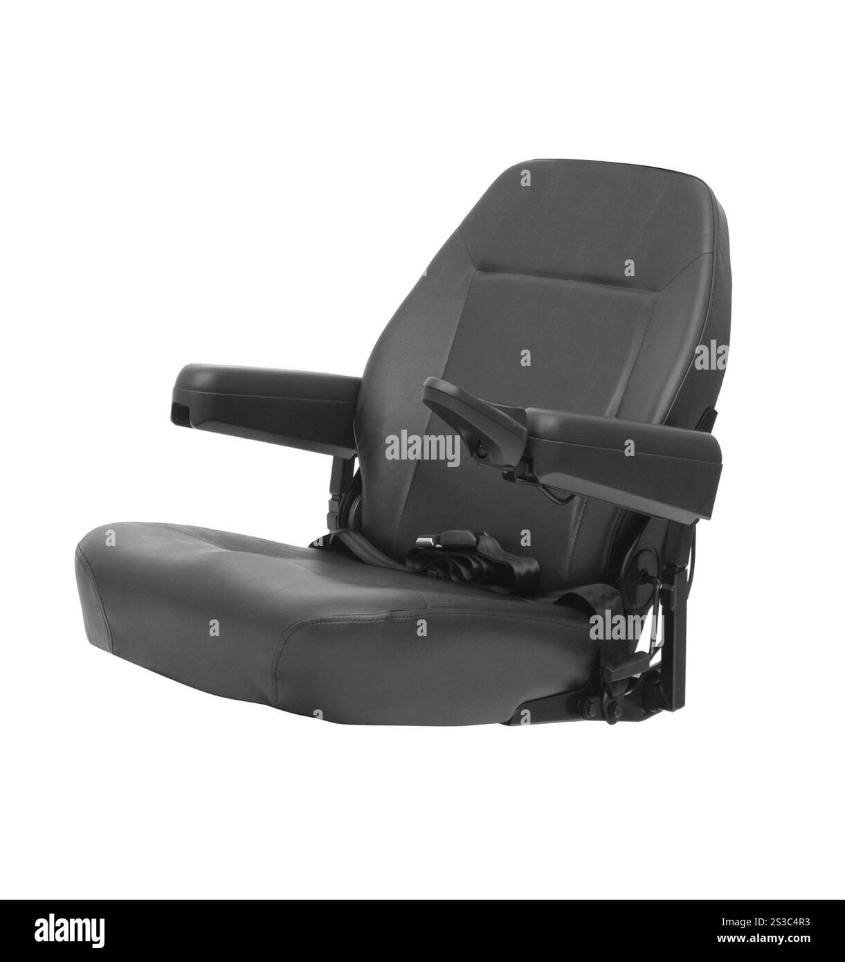 Chaise moderne pour fauteuil roulant électrique isolé. Chaise moderne pour fauteuil roulant électrique Banque D'Images