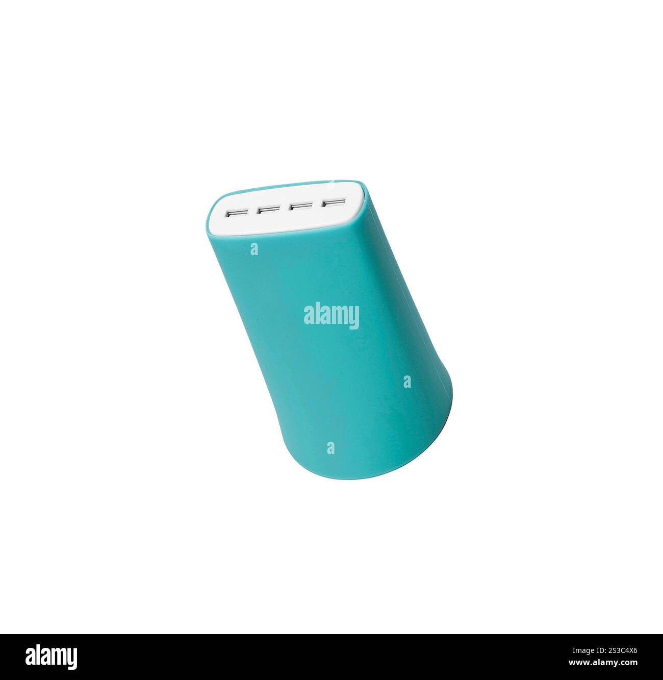 Chargeur USB, sur fond blanc Banque D'Images